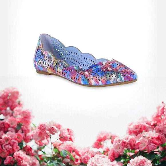attention Shoes - Multi-colored Ballerina Flats